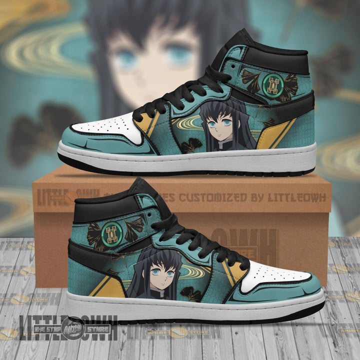 Muichiro Tokito Boot Sneakers Custom Demon Slayer Anime Shoes