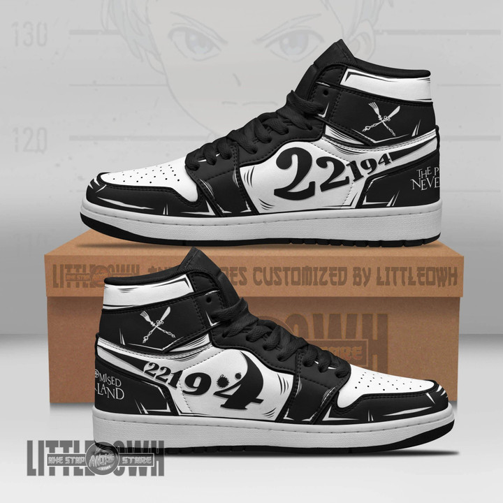 Norman JD Sneakers Custom The Promised Neverland Anime Shoes - LittleOwh - 1