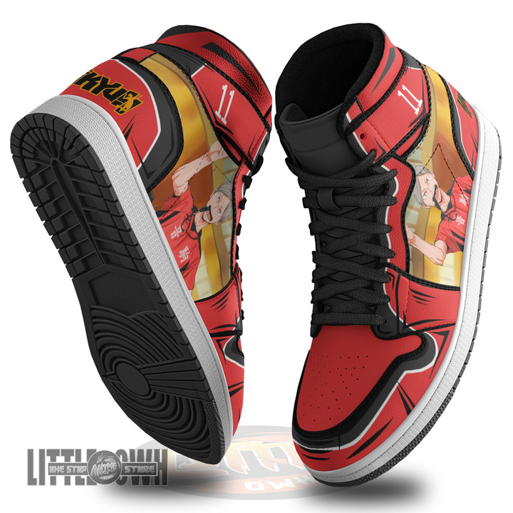Lev Haiba Nekoma High Haikyuu Boot Sneakers Custom Anime Shoes