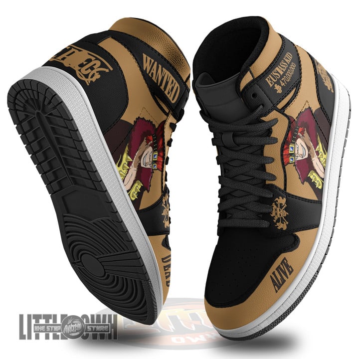 Eustass Kid Wanted Boot Sneakers Custom One Piece Anime Shoes