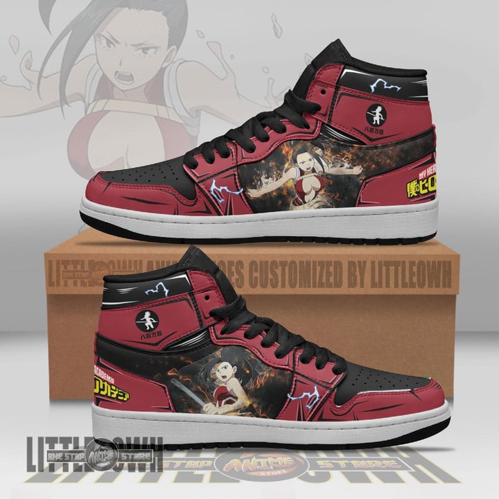 MHA Momo Yaoyorozu JD Sneakers Custom My Hero Academy Anime Shoes - LittleOwh - 1