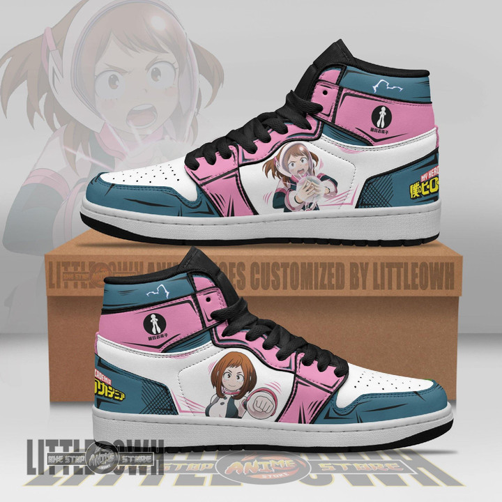 Ochaco Uraraka Shoes Custom My Hero Academy Anime JD Sneakers - LittleOwh - 1