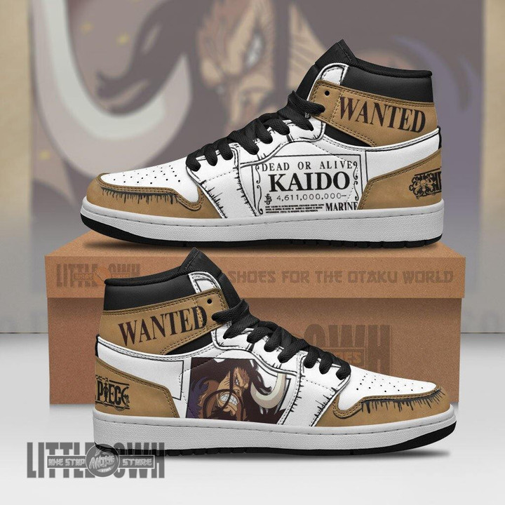 Kaido Wanted JD Sneakers Custom One Piece Anime Shoes - LittleOwh - 1