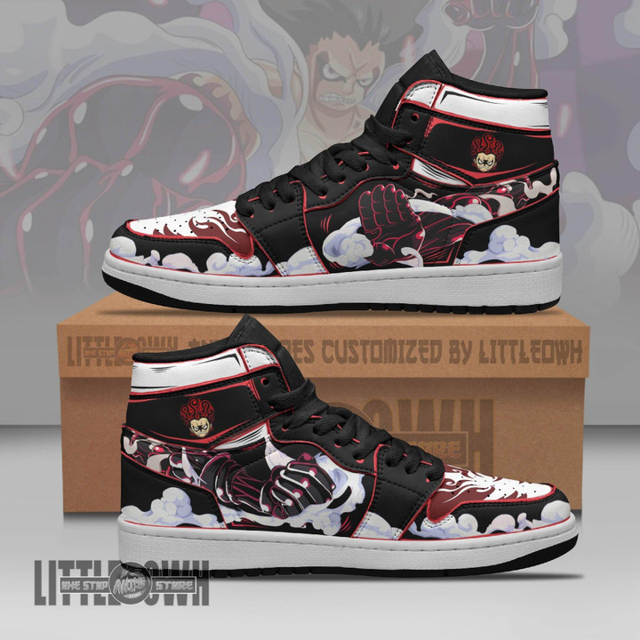 Luffy Gear 4 Anime Shoes Custom One Piece JD Sneakers - LittleOwh - 1
