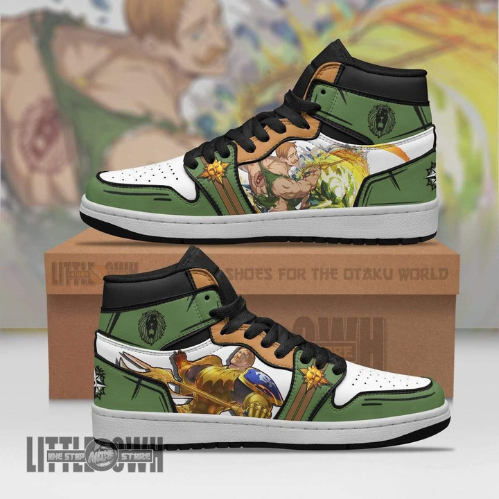 Escanor JD Sneakers Custom The Seven Deadly Sins Anime Shoes - LittleOwh - 1