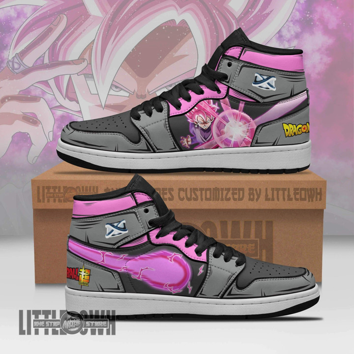 Black Goku JD Sneakers Custom Dragon Ball Super Anime Shoes - LittleOwh - 1