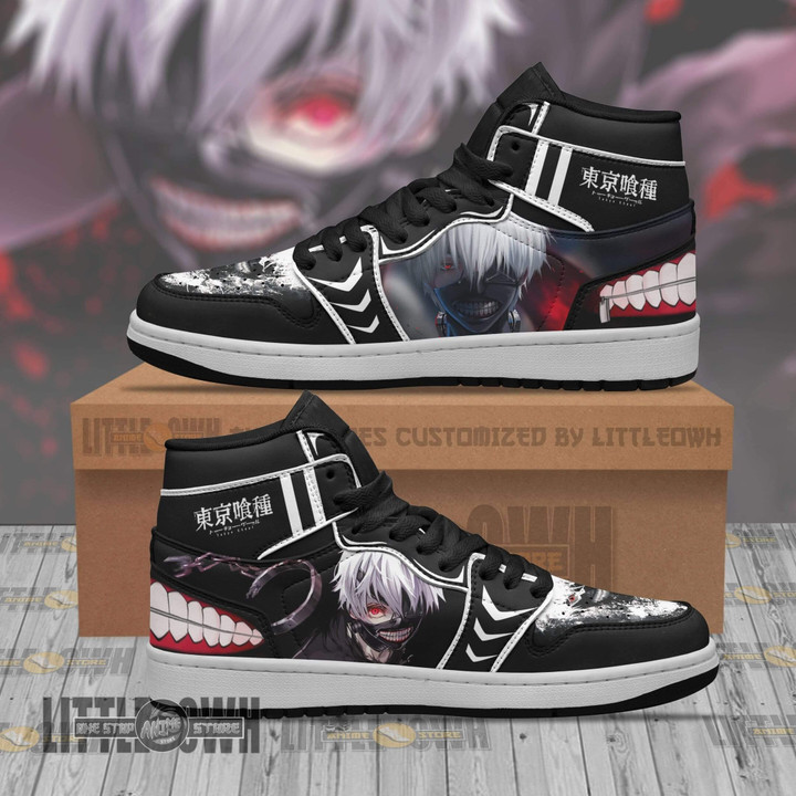 Tokyo Ghoul Shoes Kaneki Ken Custom Anime JD Sneakers - LittleOwh - 1