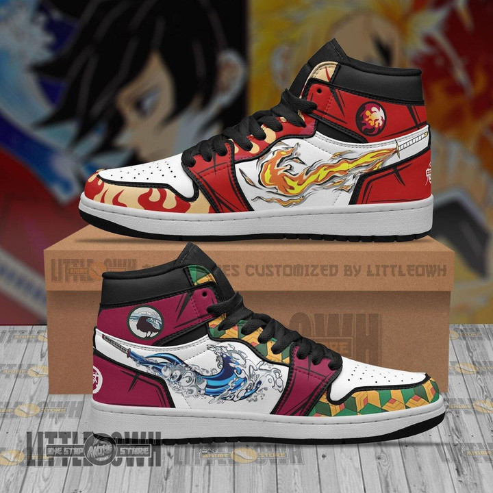 Rengoku Shoes Giyu KNY Anime Sneakers - LittleOwh - 1