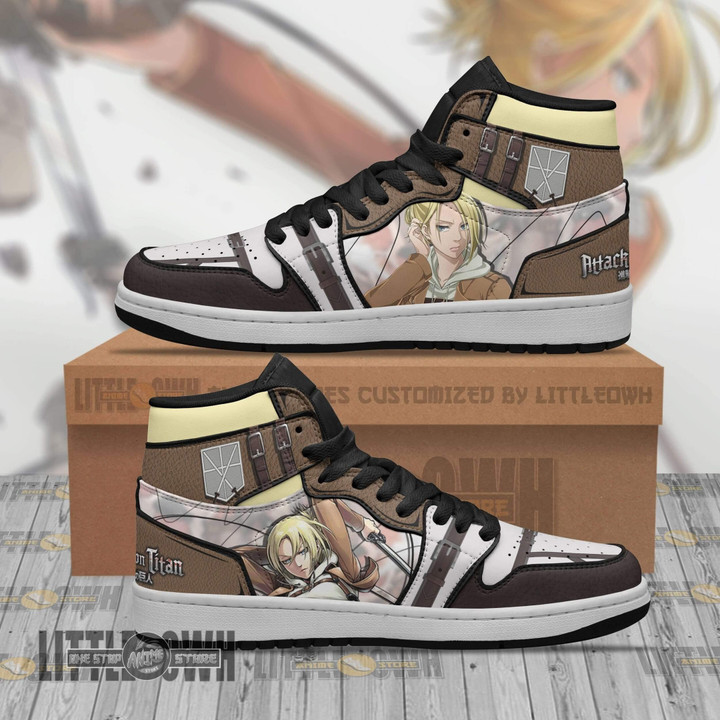 Annie Leonhart JD Sneakers Custom Attack On Titan Anime Shoes - LittleOwh - 1