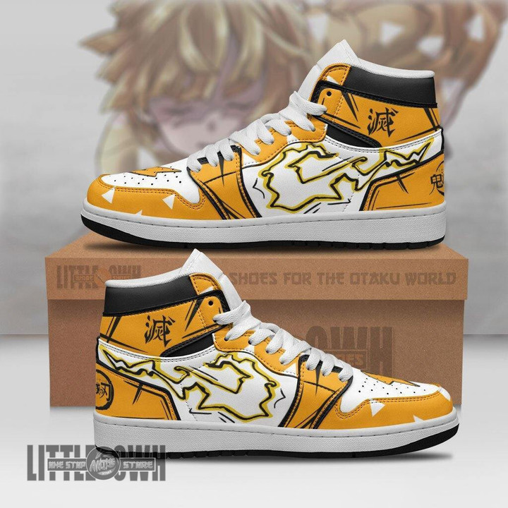 Zenitsu Shoes KNYs Cosplay Anime JD Sneakers - LittleOwh - 1