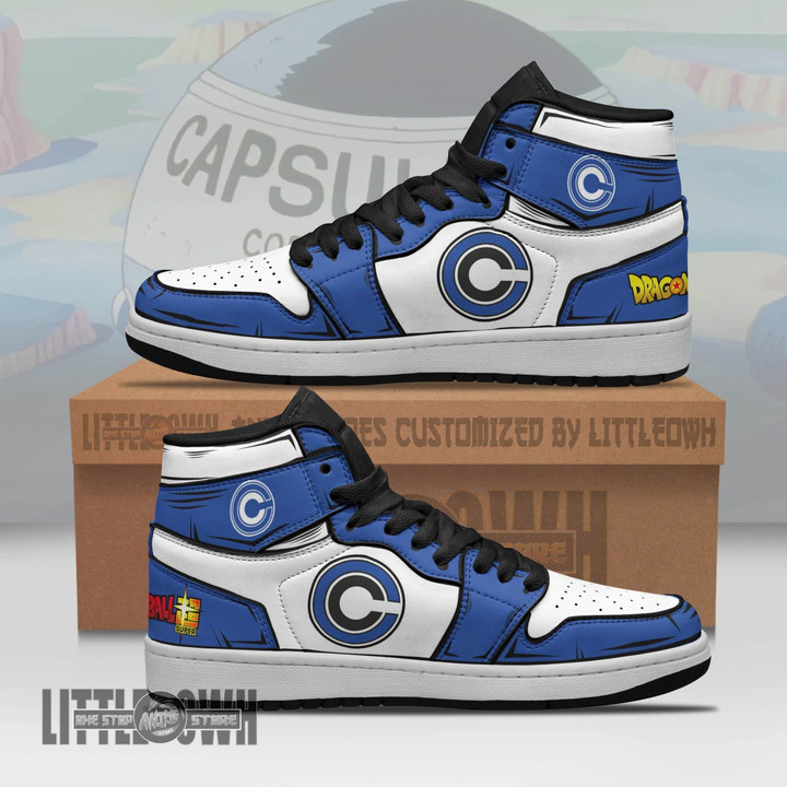 Capsule Corp JD Sneakers Custom Dragon Ball Anime Shoes - LittleOwh - 1
