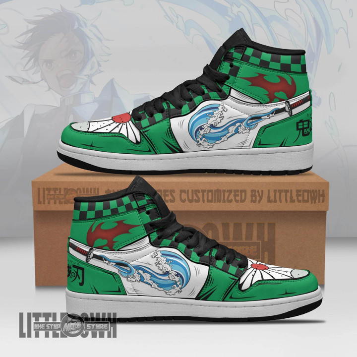 Tanjiro Cosplay Shoes Costume Water Breathing JD Sneakers - LittleOwh - 1