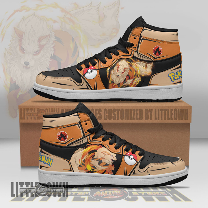 Pokemon Arcanine Shoes Custom Anime JD Sneakers - LittleOwh - 1