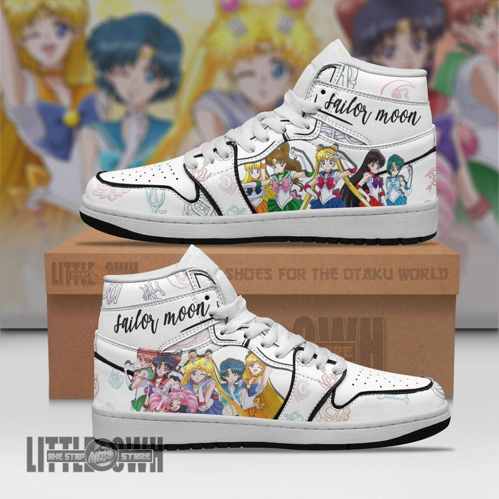 Sailor Guardians JD Sneakers Custom Sailor Moon Anime Shoes - LittleOwh - 1