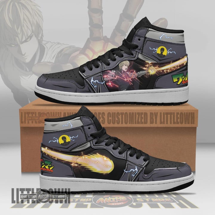 One Punch Man Shoes Genos Custom Anime JD Sneakers - LittleOwh - 1