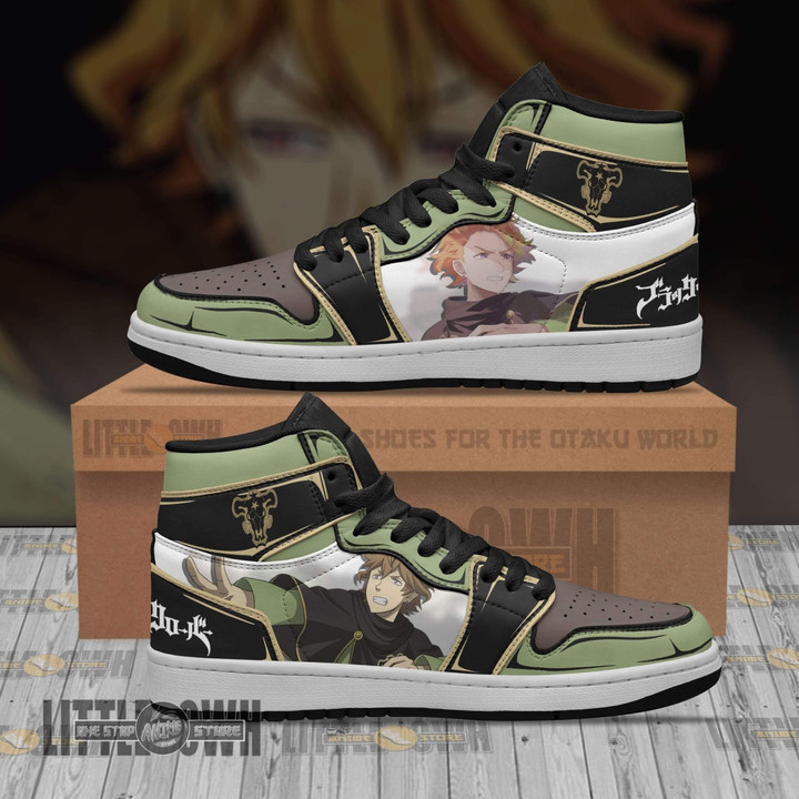 Finral Roulacase JD Sneakers Custom Black Clover Anime Shoes - LittleOwh - 1