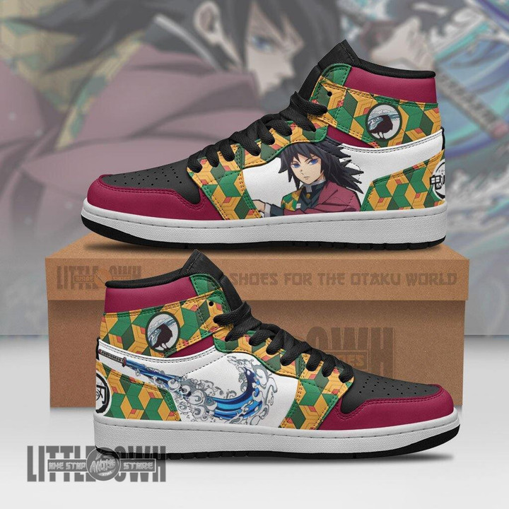 Giyu Tomioka Water Breathing JD Sneakers Custom KNY Anime Shoes - LittleOwh - 1