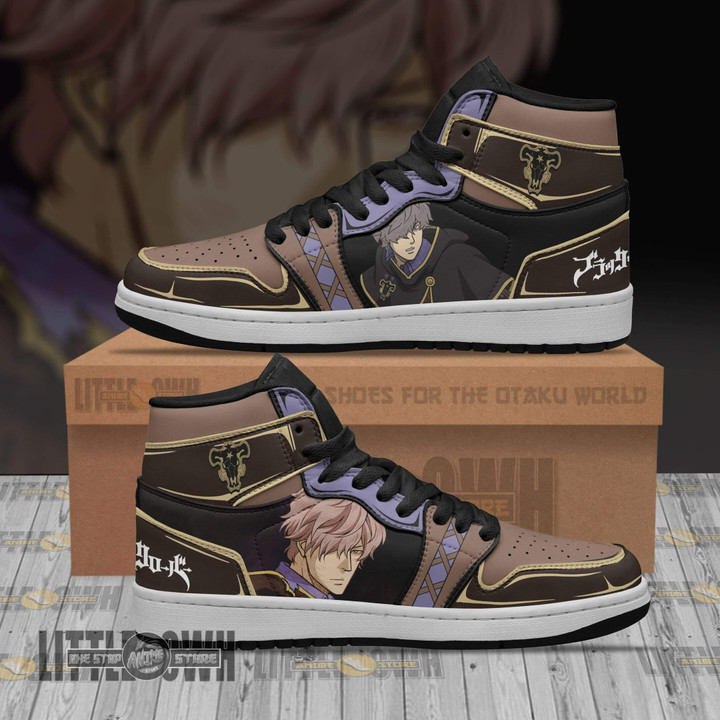 Gauche Adlai JD Sneakers Custom Black Clover Anime Shoes - LittleOwh - 1