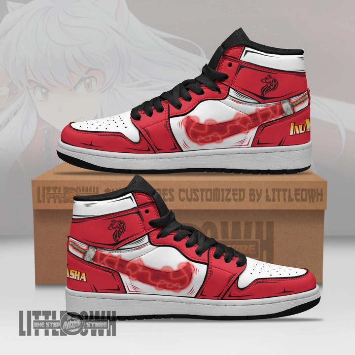 Inuyasha Anime Shoes Custom JD Sneakers - LittleOwh - 1