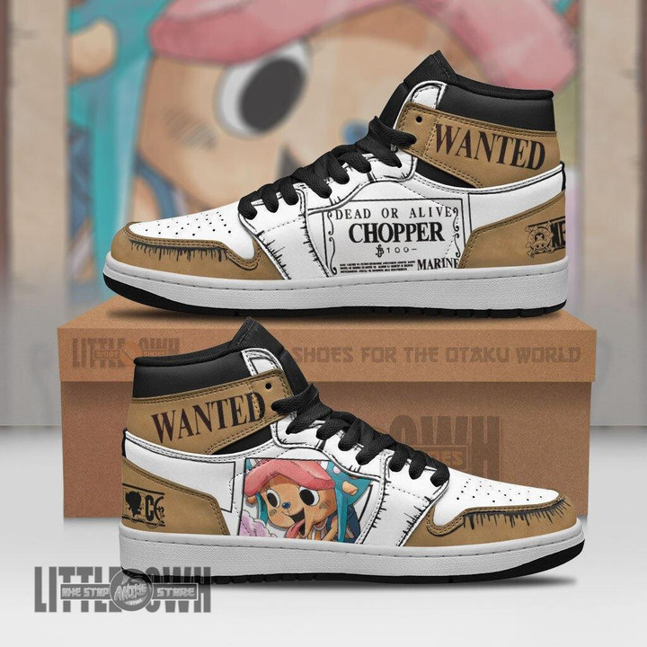 One Piece Shoes Tony Chopper Wanted Sneakers Custom Anime Shoes - LittleOwh - 1