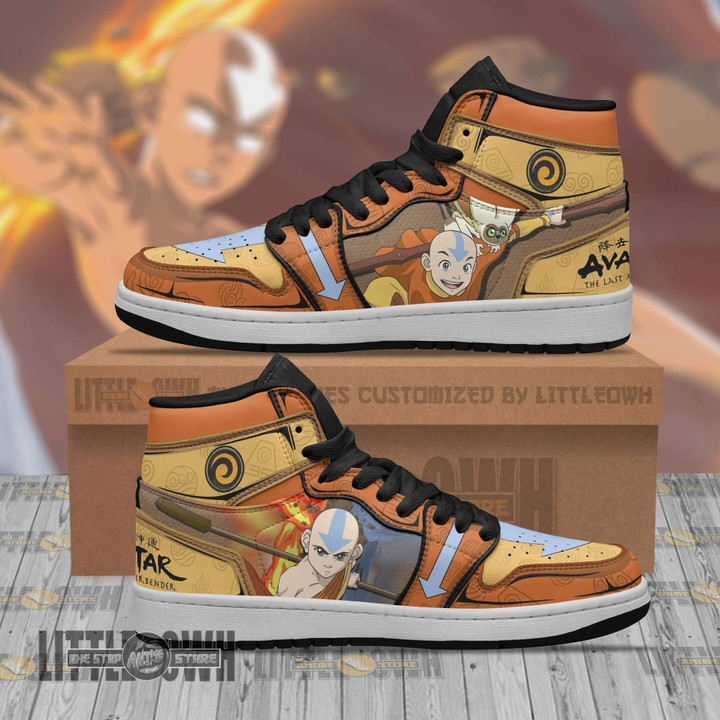 Aang JD Sneakers Custom Avatar: The Last Airbender Anime Shoes - LittleOwh - 1