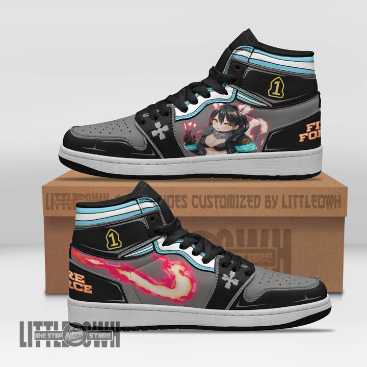 Tamaki Kotatsu Shoes Custom Fire Force Anime JD Sneakers - LittleOwh - 1