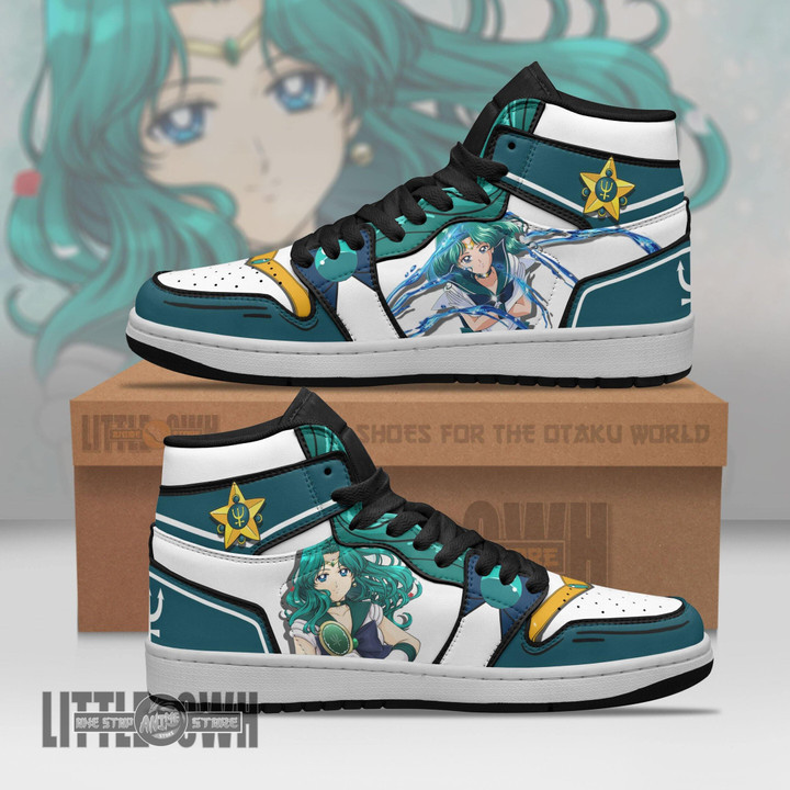 Sailor Neptune JD Sneakers Unique Custom Anime Sailor Moon Shoes - LittleOwh - 1