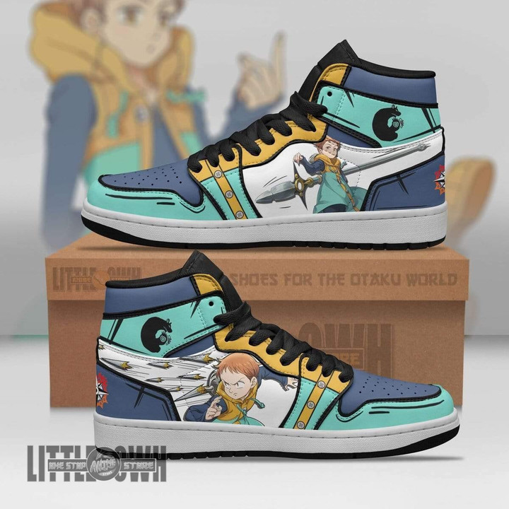 King JD Sneakers Custom The Seven Deadly Sins Anime Shoes - LittleOwh - 1