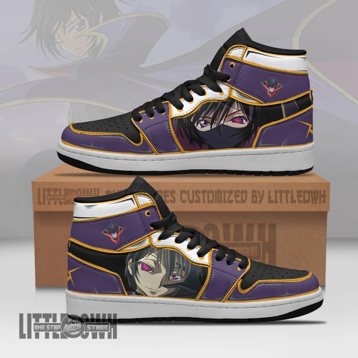 Lelouch vi Britannia JD Sneakers Custom Code Geass Anime Shoes - LittleOwh - 1