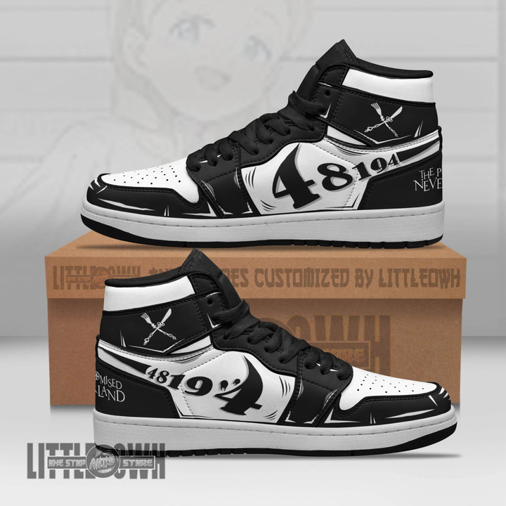 Anna JD Sneakers Custom The Promised Neverland Anime Shoes - LittleOwh - 1