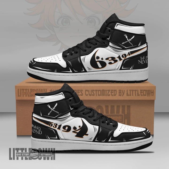 Emma JD Sneakers Custom The Promised Neverland Anime Shoes - LittleOwh - 1