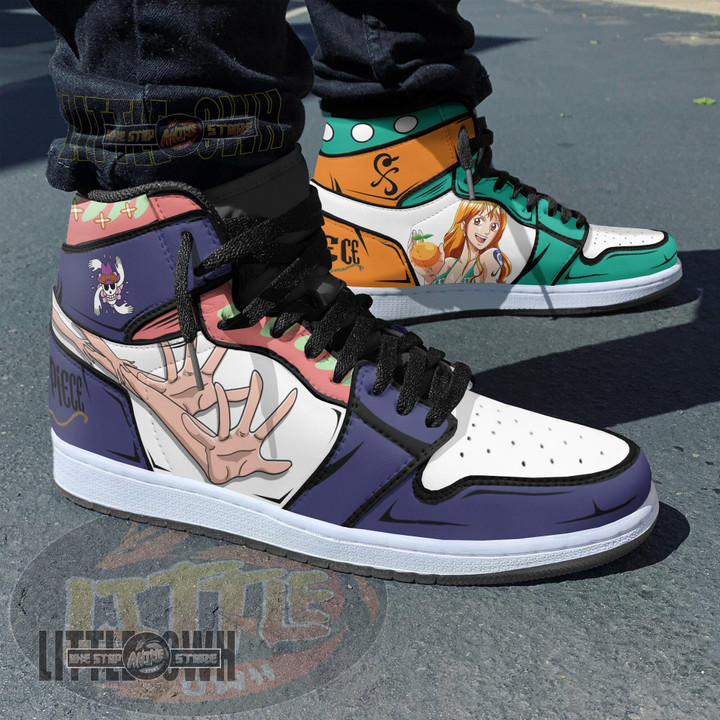 Nami x Nico Robin Anime Shoes Custom 1Piece JD Sneakers - LittleOwh - 4