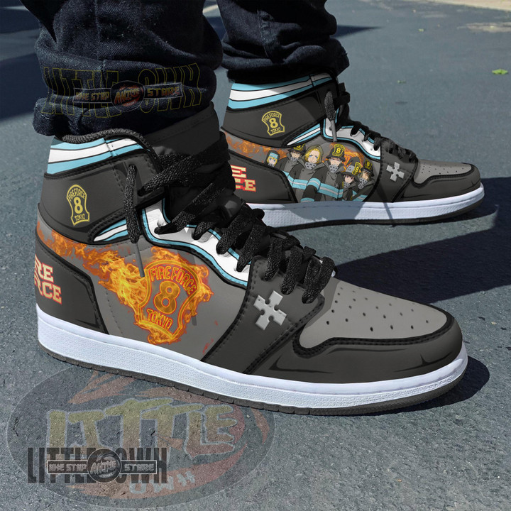 Special Fire Force Company 8 Shoes Custom Anime JD Sneakers - LittleOwh - 4