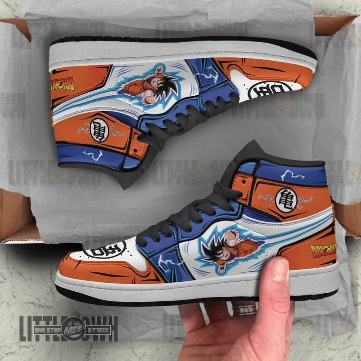 Son Goku Shoes Custom Dragon Ball Z Anime JD Sneakers - LittleOwh - 3