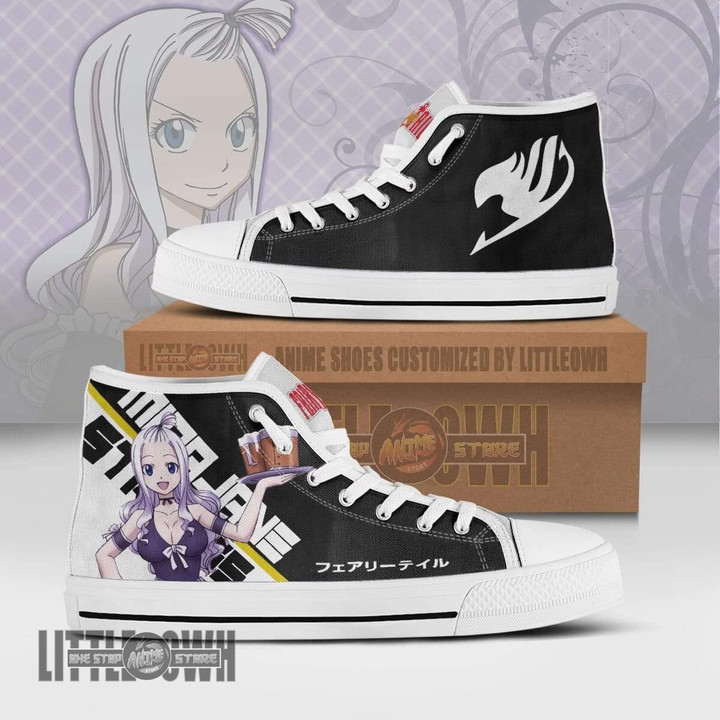 Mirajane Strauss High Top Canvas Shoes Custom Fairy Tail Anime Sneakers - LittleOwh - 1