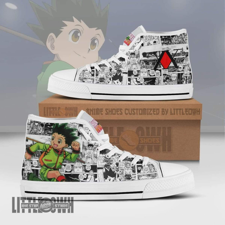 Hunter x Hunter Shoes Anime High Tops Custom Sneakers Gon Freecss - LittleOwh - 1