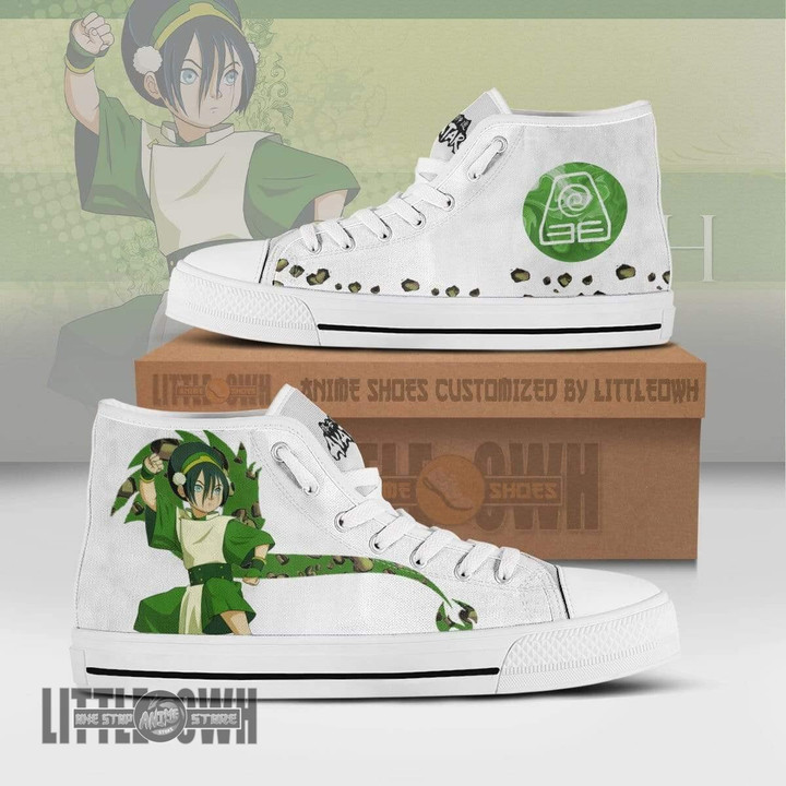 Toph Beifong High Top Canvas Shoes Custom Avatar: The Last Airbender Anime Sneakers - LittleOwh - 1