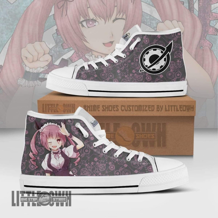 Faris NyanNyan High Top Canvas Shoes Custom Steins;Gate Anime Sneakers - LittleOwh - 1