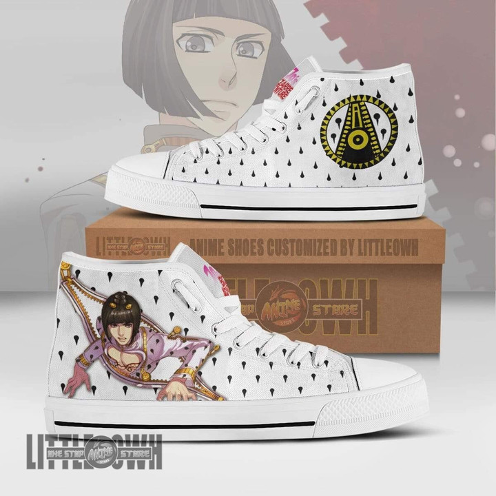 Bruno Bucciarati High Top Canvas Shoes Custom JoJo's Bizarre Adventure Anime Sneakers - LittleOwh - 1