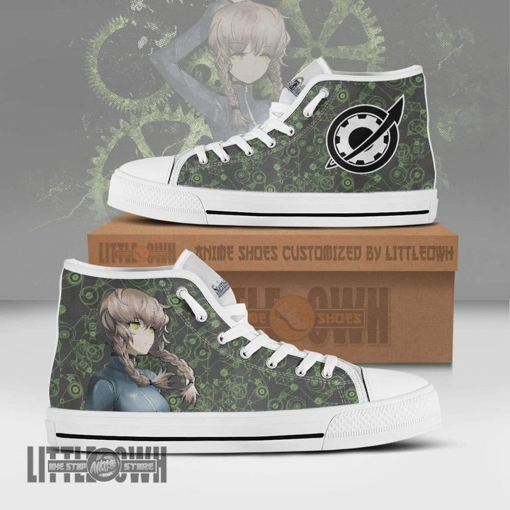 Suzuha Amane High Top Canvas Shoes Custom Steins;Gate Anime Sneakers - LittleOwh - 1