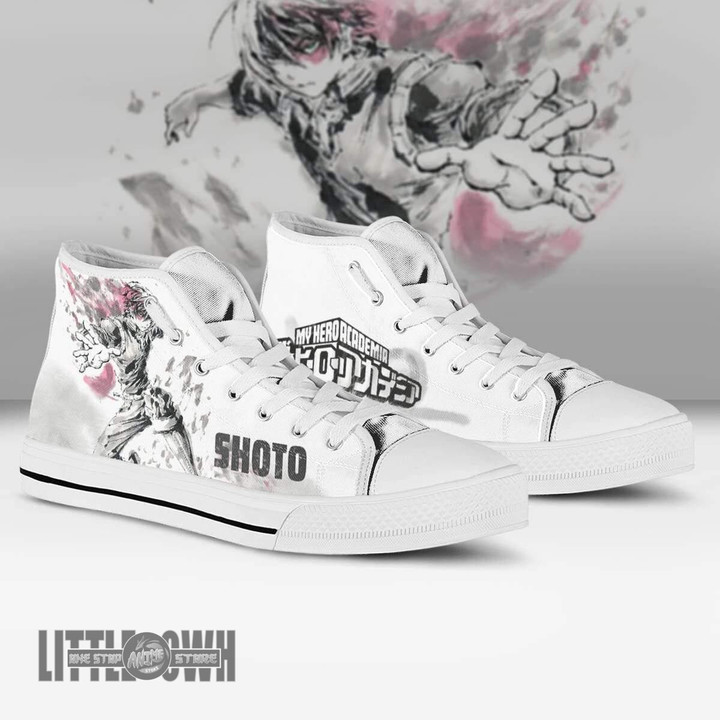 Todoroki Shoes Shoto My Hero Academia High Tops Canvas Anime Sneakers - LittleOwh - 4
