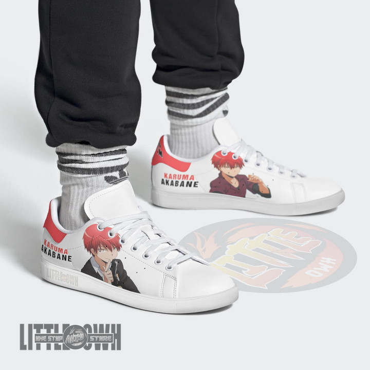 Karma Akabane Skate Sneakers Assassination Classroom Custom Anime Shoes