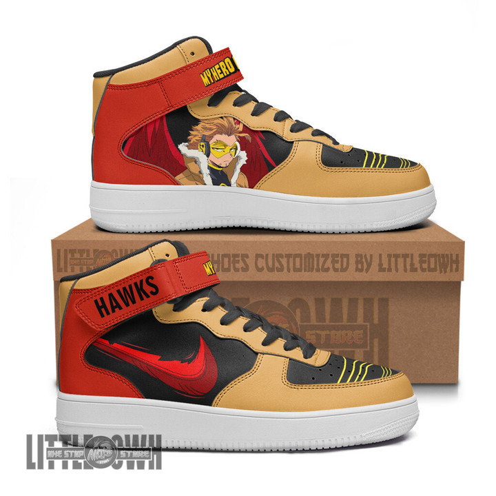 Hawks AF1 High Sneakers Custom My Hero Academia Anime Shoes