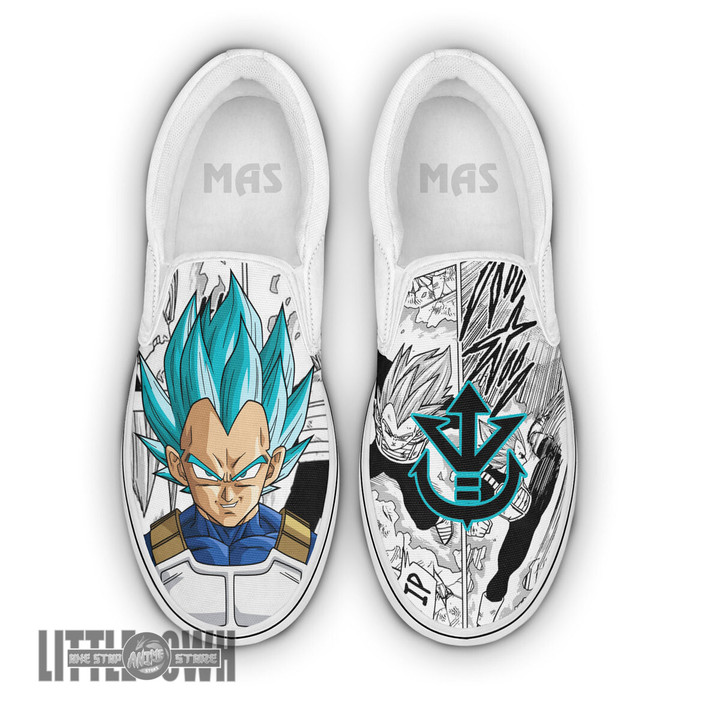 Vegeta blue Shoes Custom Dragon Ball Anime Classic Slip-On Sneakers