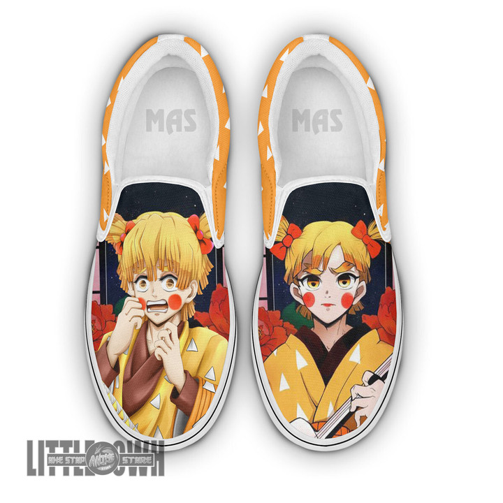 Zenitsu Agatsuma Shoes Custom Demon Slayer Anime Slip-On Sneakers