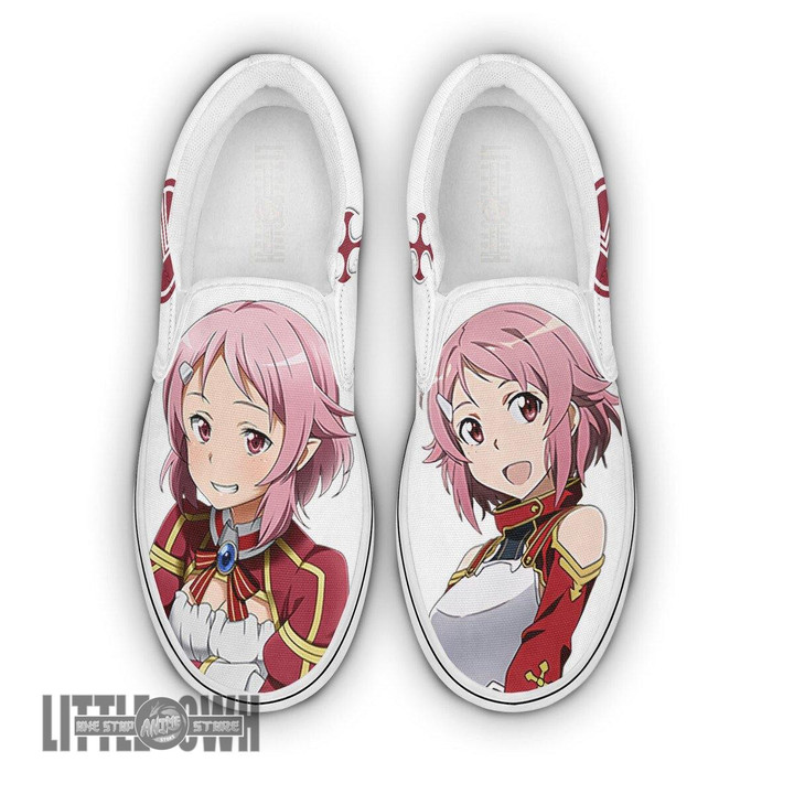 Sword Art Online Lisbeth Shoes Custom Anime Classic Slip-On Sneakers - LittleOwh - 1