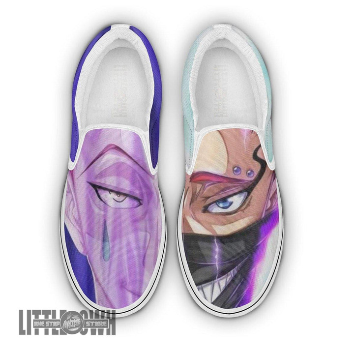 Black Clover Zora Ideale x HxH Hisoka Shoes Custom Anime Classic Slip-On Sneakers - LittleOwh - 1