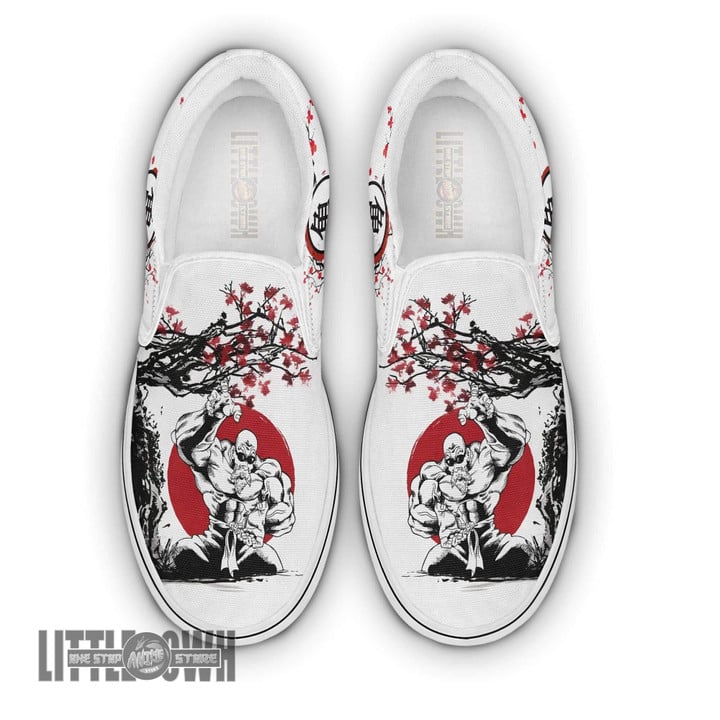 Master Roshi Dragon Ball Z Shoes Anime Sneakers Custom Saiyan Under The Sun Classic Slip-On - LittleOwh - 1
