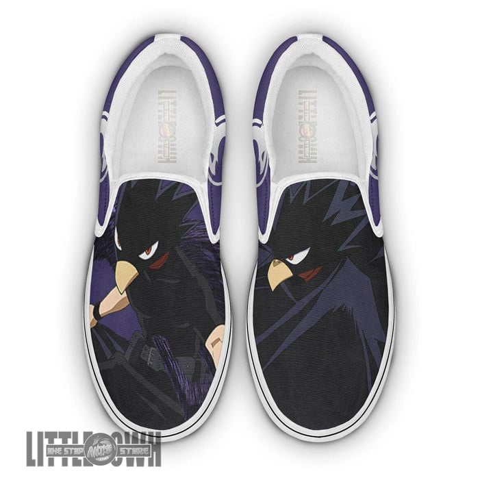 Fumikage Tokoyami My Hero Academia Shoes Custom Anime Classic Slip-On Sneakers - LittleOwh - 1