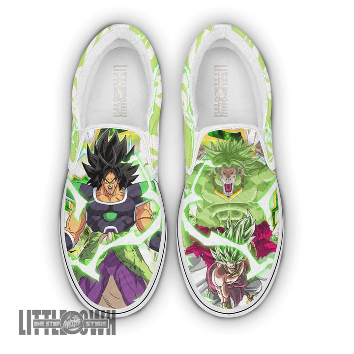 Broly Custom Dragon Ball Z Flat Sneakers Anime Shoes - LittleOwh - 1